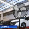 Plexon 30" High Velocity Pedesal Fan Heavy Duty Industrial Standing Fan Commercial Metal Outdoor for Garage Bedroom Gym Shop Warehouse 3 Speeds 7600 CFM, Black7