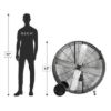 Plexon 42" High Velocity Belt-Drive Drum Fan 2-Speed 24500 CFM Heavy Duty Industrial Fan for Shops Warehouses Workshops Garages Gyms Barns4