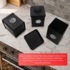 Plexon Canisters Sets for the Kitchen, Kitchen Canisters for Countertop Set of 3, Canister Sets with Lids and Copper Labels, Black5