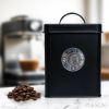 Plexon Canisters Sets for the Kitchen, Kitchen Canisters for Countertop Set of 3, Canister Sets with Lids and Copper Labels, Black8