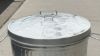 Plexon Trash Can Lid, Compotible with 20-Gallon Round Fire Resistant Garbage Container, Shiny Lid for Galvanized Steel Waste Bin3