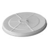 Plexon Trash Can Lid, Compotible with 20-Gallon Round Fire Resistant Garbage Container, Beige Lid for Galvanized Steel Waste Bin1