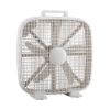 Plexon 20" Box Fan with Carry Handle, 5 Blades, 3 Speed Full-Force Air Circulation with Air Conditioner Floor Fan, for Bedroom/Living Room/Office, White1