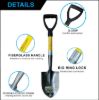 Plexon 27" Round Transfer Shovel with Durable 50Mn Steel Blade, Fiberglass Handle & Ergonomic Plastic D-Grip – Ideal for Gardening, Outdoor Construction, Off-Road, and Camping Use2