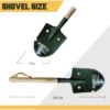 Plexon 25" Multifunctional Camping Shovel with Saw, Bottle Opener, Side Blade, Hexagonal Wrench, and Durable 50Mn Steel Blade – Perfect for Digging, Cutting, Hiking and Outdoor Survival Gear2