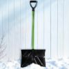 PLEXON Snow Shovel for Driveway, Snow Shovel for Car, Ergonomic Plastic Lightweight Snow Shovels for Snow Removal with D-Grip Handle, Home Garage, 48"8