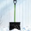 PLEXON Snow Shovel for Driveway, Snow Shovel for Car, Ergonomic Plastic Lightweight Snow Shovels for Snow Removal with D-Grip Handle, Home Garage, 48"8