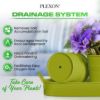 Plexon Herb Planter Indoor Garden Set of 3 with Tray, Metal Herb Pots for Indoor Plants, Round Kitchen Garden Kit Ideal for Windowsill Planter or Countertop, Green Powder Coated4