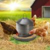 Plexon 17.6 Lb Stainless Steel Hanging Chicken Feeder no Waste Food-Grade Large - Poultry Feeder for Chicken Metal - Heavy Duty Reliable Long-Lasting with Handle9