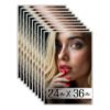 Plexon 24x36 Poster Frame White, Set of 10Pcs 24 x 36 Poster Frames for Home Decor, Office Horizontal or Vertical Wall Mount, Front Polish Plexiglass Large Picture Frame for Wall, Gallery Photo Frame1