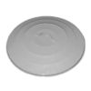 Plexon Trash Can Lid, Compotible with 13-Gallon Round Fire Resistant Garbage Container, Gray Lid for Galvanized Steel Waste Bin1