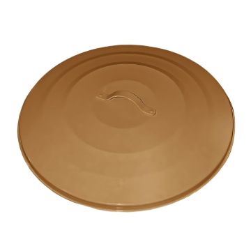 Plexon Lid for 13-Gallon Copper Galvanized Steel Round Trash Can1