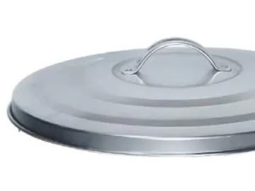 Plexon Trash Can Lid, Compotible with 5-Gallon Round Fire Resistant Garbage Container, Lid for Galvanized Steel Waste Bin1