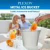 PLEXON Galvanized Metal Ice Bucket for Parties Coctail Bar Restaurant - Drink Beer Champagne Metal Pail Bucket with Handle, Beverage Chiller Cooler Small 1.3 Gallon, Off-White6