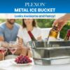 PLEXON Galvanized Tub with Handles - Beverage Tub - Metal Ice Bucket for Parties - Ice Bucket for Cocktail Bar Restaurant - Drink Beer Champagne Chiller Cooler - 5.3 Gallon (20L)6