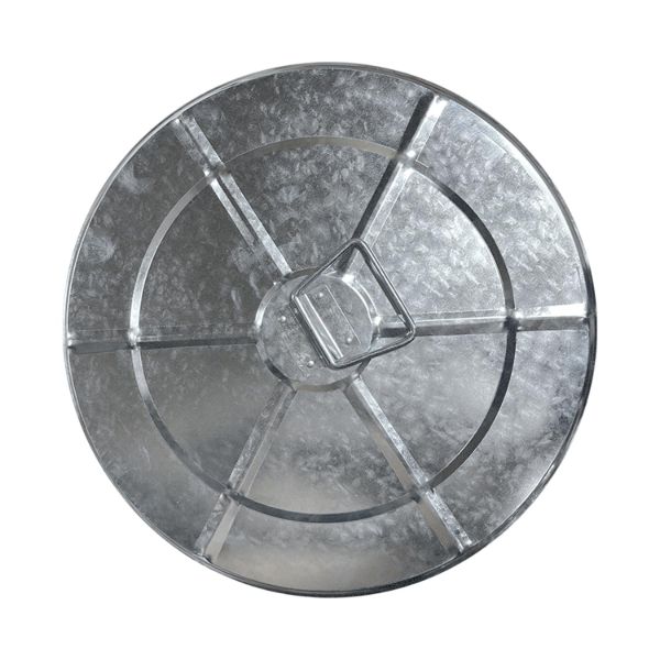 Plexon Trash Can Lid, Compotible with 31-Gallon Round Fire Resistant Garbage Container, Lid for Galvanized Steel Waste Bin1