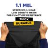 PLASTIC PRINCE (250 Pack) 13 Gallon Trash Bags, 12-16 Gallon Black Kitchen Bags, 1.1 Mil, Heavy Duty, Fits Round and Square 12-16 gal Trash Cans, 24" x 31" Garbage Trash Can Liners3