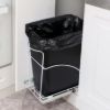 PLASTIC PRINCE (250 Pack) 13 Gallon Trash Bags, 12-16 Gallon Black Kitchen Bags, 1.1 Mil, Heavy Duty, Fits Round and Square 12-16 gal Trash Cans, 24" x 31" Garbage Trash Can Liners6