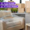 PLASTIC PRINCE 18" x 1000 ft 70 Gauge 4 Rolls Pallet Hand Shrink Wrap Stretch Wrap High Quality 1 Pack (4)3