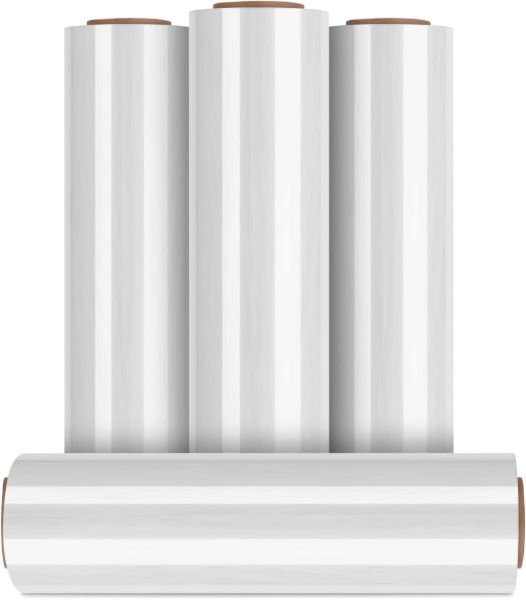 PLASTIC PRINCE 18" x 1500 ft 80 Gauge 4 Rolls Pallet Hand Shrink Wrap Stretch Wrap High Quality 4 Pack1