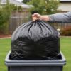 PLASTIC PRINCE 55-60 Gallon Trash Bags 2 Mil Heavy Duty Fits Rubbermaid Brute Rollout Round Square 32-55 gal Trash Cans 43" x 47" Large Durable Garbage Trash Can Liners, Black 25 of Pack7