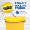 PLASTIC PRINCE Dirty Water Bucket for 35-QT Commercial Yellow Mop Bucket and Side Press Wringer, Yellow5