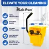 PLASTIC PRINCE Mop Wringer Only Side Press Wringer Replacement for Commercial Mop Bucket on Wheels - 26-Quart or 35 Quart, Yellow2