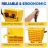 PLASTIC PRINCE Mop Wringer Only Side Press Wringer Replacement for Commercial Mop Bucket on Wheels - 26-Quart or 35 Quart, Yellow3