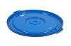 PLASTIC PRINCE Round Trash Can Lid, Compatible with 32 Gallon Wastebasket Garbage Can, Blue Plastic4