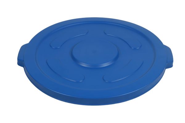 PLASTIC PRINCE Round Trash Can Lid Compatible with 55 Gallon Plastic Prince Container, Blue1