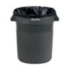 PLASTIC PRINCE 20 Gallon Round Trash Can Container Gray Plastic Commercial Garbage Bin for Home Garage Restaurants Warehouses1