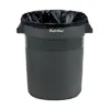 PLASTIC PRINCE 20 Gallon Round Trash Can Container Gray Plastic Commercial Garbage Bin for Home Garage Restaurants Warehouses1