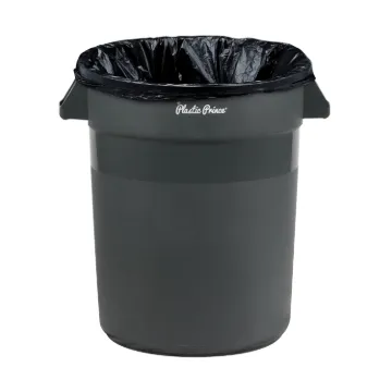 PLASTIC PRINCE 20 Gallon Round Trash Can Container Gray Plastic Commercial Garbage Bin for Home Garage Restaurants Warehouses1