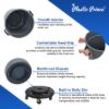 PLASTIC PRINCE 20 Gallon Round Trash Can Container Gray Plastic Commercial Garbage Bin for Home Garage Restaurants Warehouses3