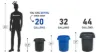 PLASTIC PRINCE 20 Gallon Round Trash Can Container Gray Plastic Commercial Garbage Bin for Home Garage Restaurants Warehouses4