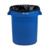 PLASTIC PRINCE 20 Gallon Round Trash Can Container Blue Plastic Commercial Garbage Bin for Home Garage Restaurants Warehouses1