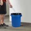 PLASTIC PRINCE 20 Gallon Round Trash Can Container Blue Plastic Commercial Garbage Bin for Home Garage Restaurants Warehouses7