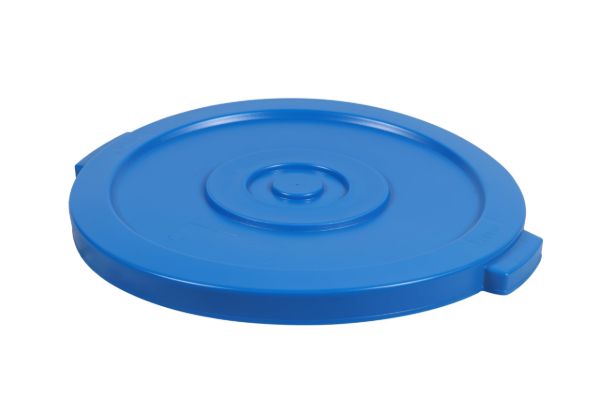 PLASTIC PRINCE Round Trash Can Lid, Compatible with 20 Gallon Wastebasket Garbage Can, Blue Plastic1