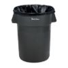 PLASTIC PRINCE 44 Gallon Round Trash Can Garbage Can Gray Waste Container for Home Garage Restaurants Warehouses1