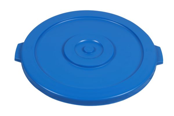 PLASTIC PRINCE Round Trash Can Lid Compatible with 44 Gallon Container, Blue1
