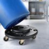 PLASTIC PRINCE Trash Can Dolly with Wheels, Black Garbage Roller Base, Transports 20, 32, 44 and 55 gal Brute Containers, 18 Inches5