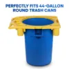 PLASTIC PRINCE 44 Gallon Trash Can Frame, 44 Gal Trash Can Caddy, Yellow2