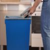 PLASTIC PRINCE 23 Gallon Slim Trash Can Kitchen, Commercial Tall Trash Bin Narrow, Rectangular Slim Jim Skinny Garbage Can for Home Garage Office Restaurant, Blue5