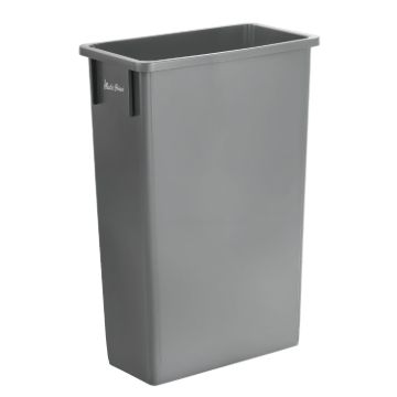 PLASTIC PRINCE 23 Gallon Slim Trash Can Kitchen, Commercial Tall Trash Bin Narrow, Rectangular Slim Jim Skinny Garbage Can for Home Garage Cabinet Restaurant, Gray1