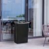 PLASTIC PRINCE 23 Gallon Slim Trash Can Kitchen, Commercial Tall Trash Bin Narrow, Rectangular Slim Jim Skinny Garbage Can for Home Garage Cabinet Restaurant, Black5