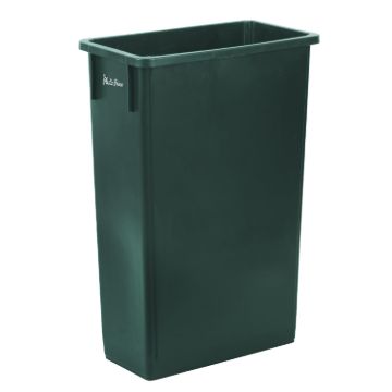 PLASTIC PRINCE 23 Gallon Slim Trash Can Kitchen, Commercial Tall Trash Bin Narrow, Rectangular Slim Jim Skinny Garbage Can for Home Garage Cabinet Restaurant, Green1