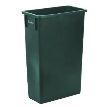 PLASTIC PRINCE 23 Gallon Slim Trash Can Kitchen, Commercial Tall Trash Bin Narrow, Rectangular Slim Jim Skinny Garbage Can for Home Garage Cabinet Restaurant, Green1