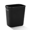 PLASTIC PRINCE Trash Can, Plastic Rectangular - 7 Gallon Wastebasket for Kitchen Bathroom Office, Garbage Can Fits Under Desk Cabinet Sink - 28 Quart, Black1