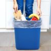 PLASTIC PRINCE Trash Can, Blue Plastic Rectangular 7 Gallon Wastebasket for Kitchen Bathroom Office, Garbage Can Fits Under Desk Cabinet Sink - 28 Quart4