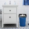 PLASTIC PRINCE Trash Can, Blue Plastic Rectangular 7 Gallon Wastebasket for Kitchen Bathroom Office, Garbage Can Fits Under Desk Cabinet Sink - 28 Quart8